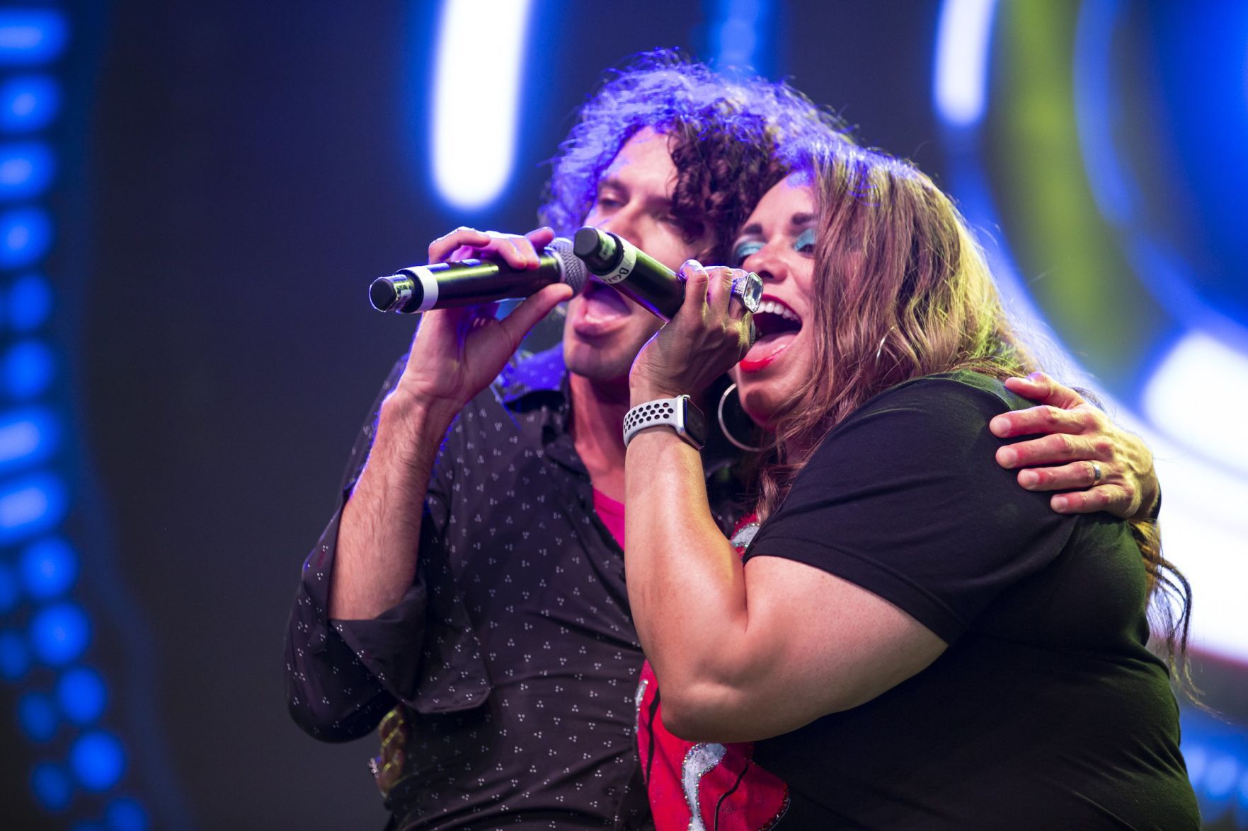 Rolling Stones tribute band performs at the new ÃÛÑ¿´«Ã½ Music Park